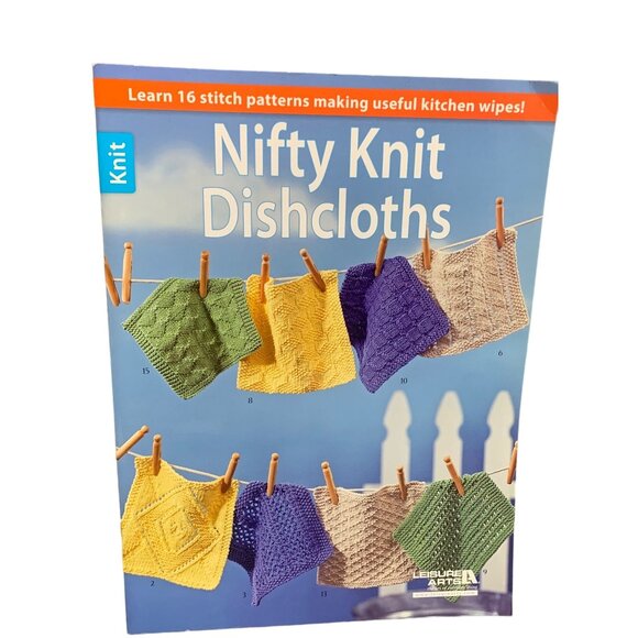 Nifty Knit Dishcloths Book by Leisure Arts - Picture 1 of 2